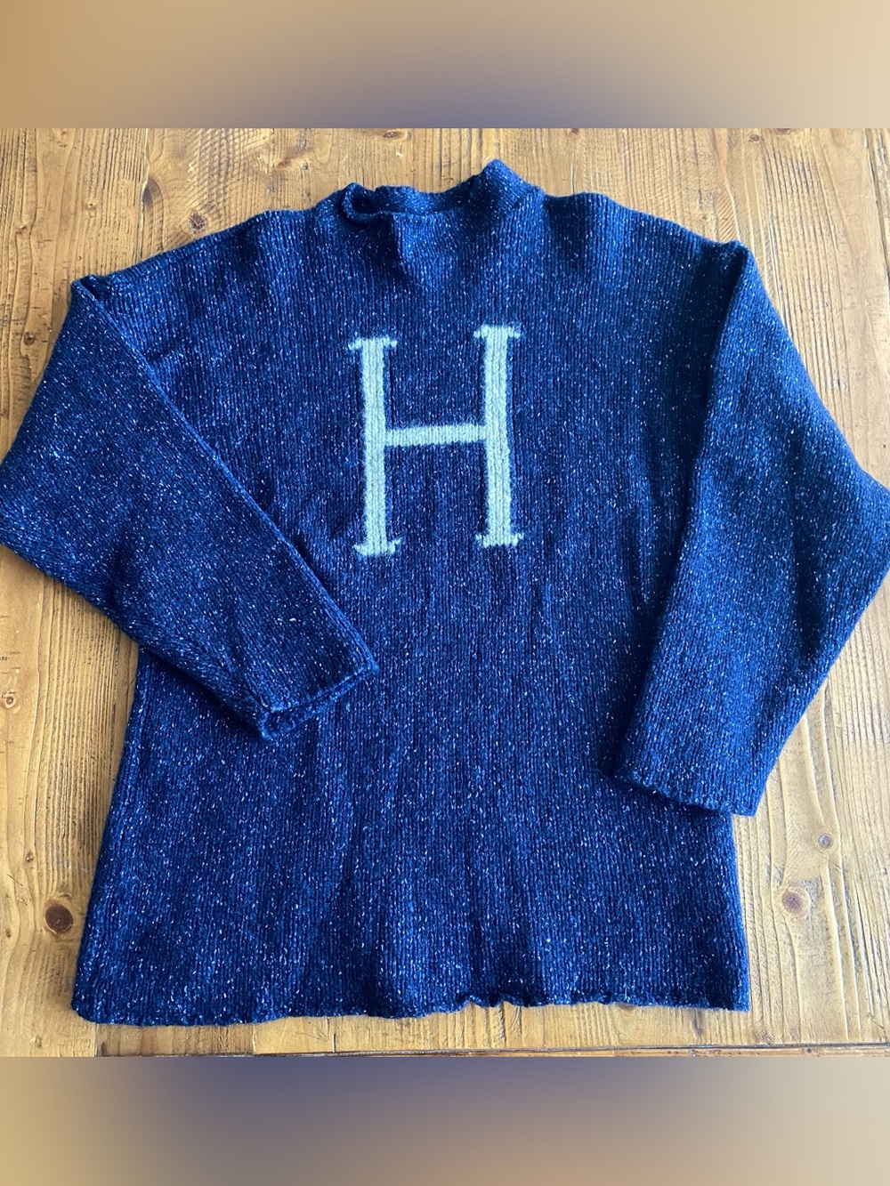NWOT Harry Potter Navy Blue H Men's Wool Sweater